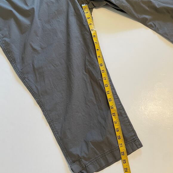 L.L. Bean Ripstop Capri Pullon Pants Womens Size 2X Dark Taupe High Waisted - Picture 9 of 9